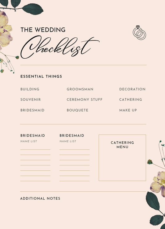 The Ultimate Wedding Checklist